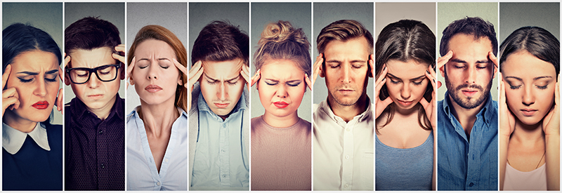 Stressed people